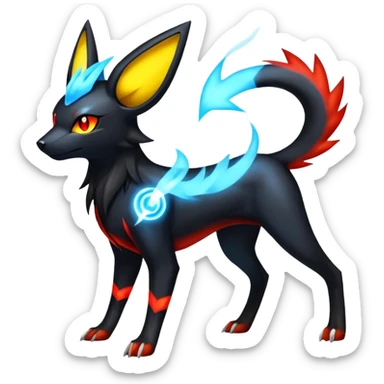Umbreon-Luxray-Manectric-Houndoom-Pokémon-Fakémon-hybrid-creature sticker