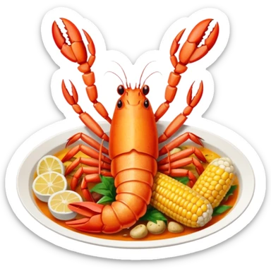 Cajun seafood boil sticker