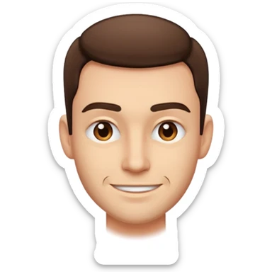 Smirking one eyebrow raised sticker