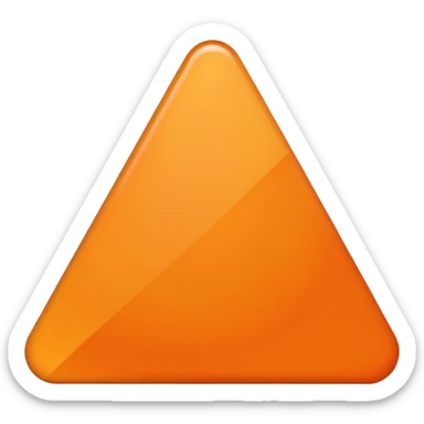 Orange triangle sticker