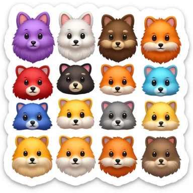 Cute animali sticker