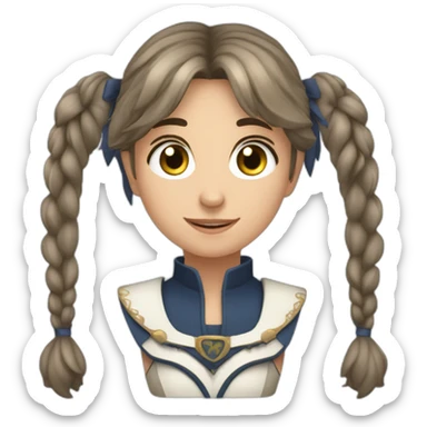 Une cavalière adolescente qui s'appelle Julia sticker