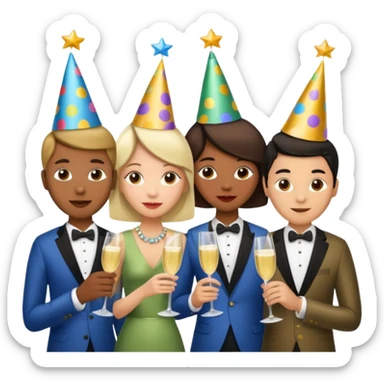 create a realistic emoji showing warehouse partners  sticker