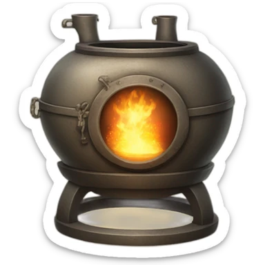 Chinese alchemy furnace sticker