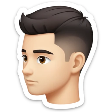 A low taper fade haircut sticker