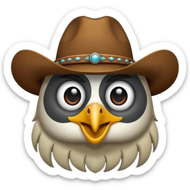 A wild western parler madem sticker