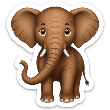 Elefante con cuerpo de coco sticker