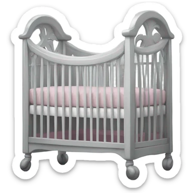 Children's stylish crib for babies sticker