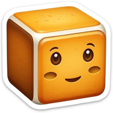 Bouillon cube sticker