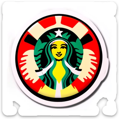 Drink for Starbucks with butter cream sticker