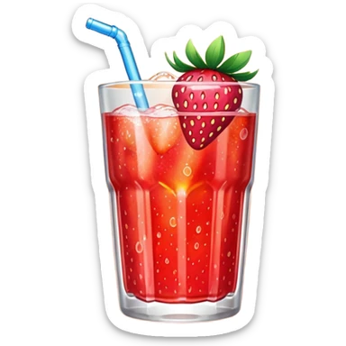 hyper sparkle strawberry  Fanta  sticker