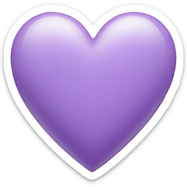 Light purple heart  sticker