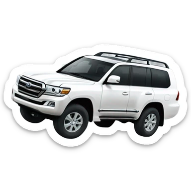 The new land cruiser 2025 white sticker