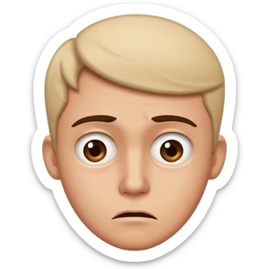 Confused mixed with disgusted side eye sticker