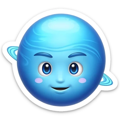 planet neptune sticker