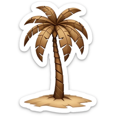 broken palm tree sticker
