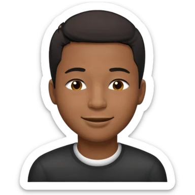 a black dude with a smile so big it reaches his ears sticker