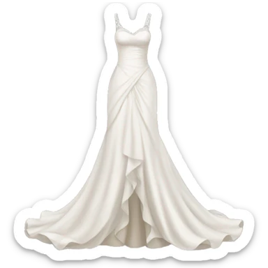 Wedding dress sticker