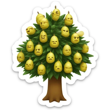 Durians on xmass tree sticker
