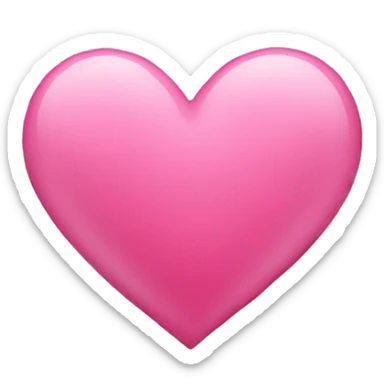 Pink heart sticker