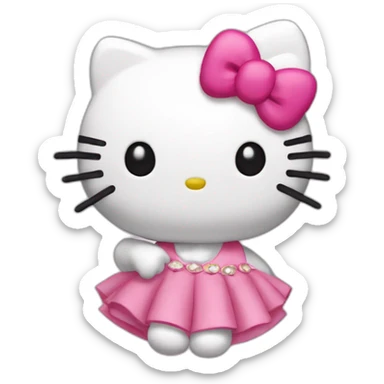 Hello kitty coquette sticker