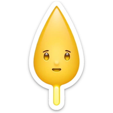 Exclamation point with yellow dot under it sticker