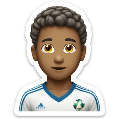 niño futbol sticker