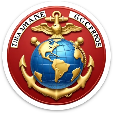 us marine eagle globe anchor sticker