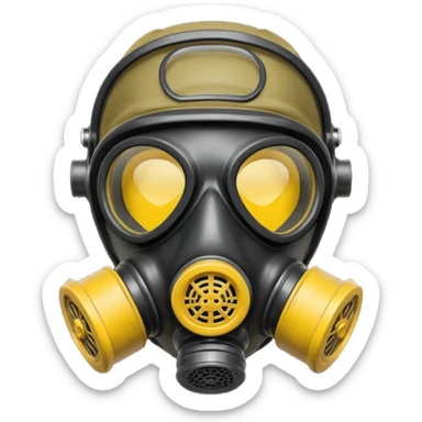  gas mask sticker