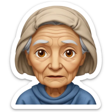 oldwoman, old age sticker