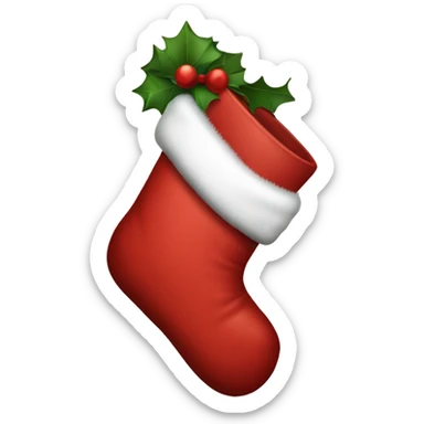 Santa stocking  sticker