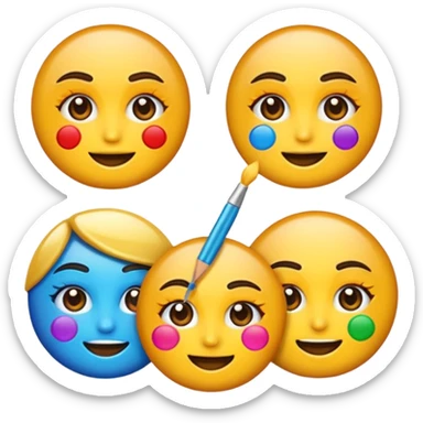 QUIERO QUE REALICES EMOJIS DIVINOS DE MAQUILLAJE sticker