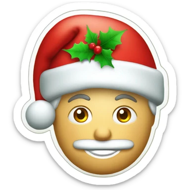 un adorno navideño rojo y verde con la palabra Dalia en el medio sticker