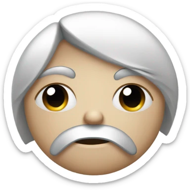 sad face begging for forgiveness  sticker