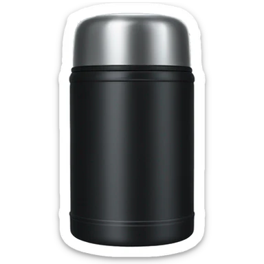 Black thermos sticker