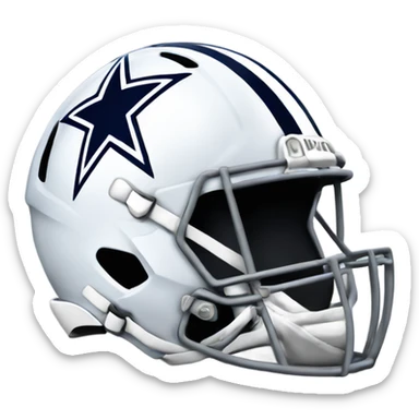 Dallas Cowboys helmet with star sticker