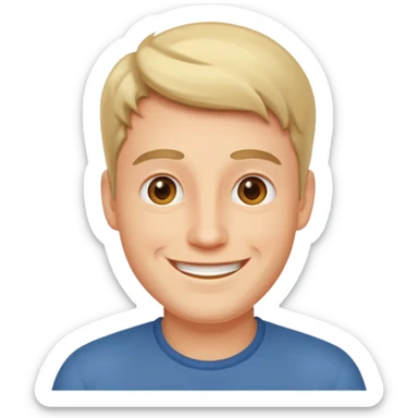 happy man light sticker