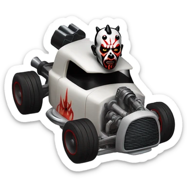 Darth Maul Hot wheels Bone Shaker. Exposed engine  sticker