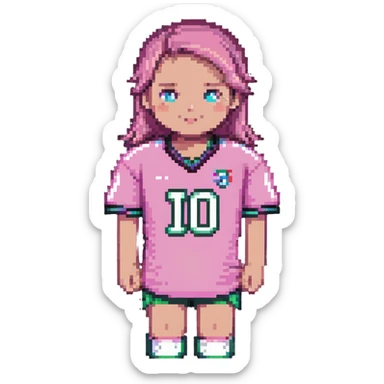 pink sports jersey sticker