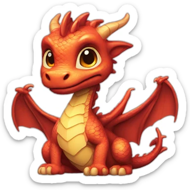 dragon cute pop sticker