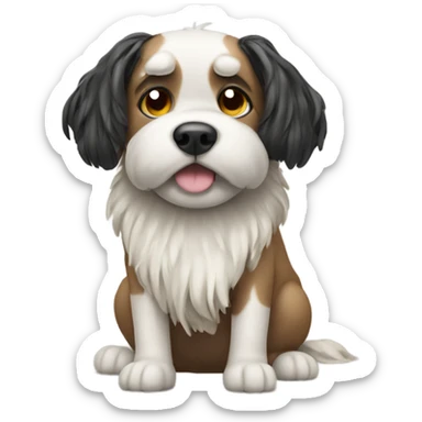 dog mops sticker