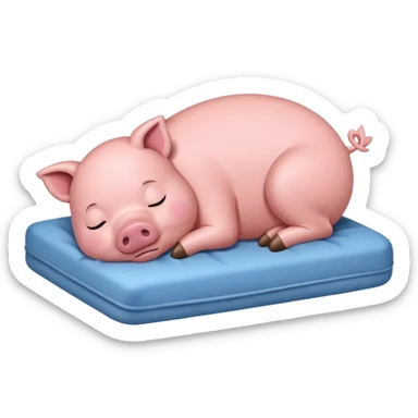 piggy sleep sticker