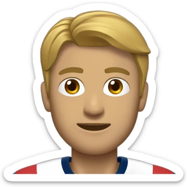 Jugador de universitario de deportes sticker