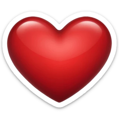 Bordeaux heart  sticker