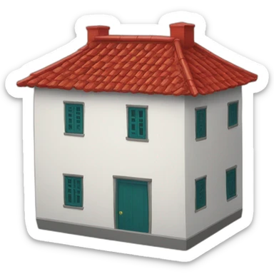 House with china flag sticker