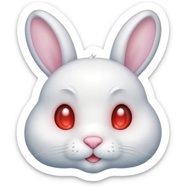 🐰💖✨ Soft happiness bunny sticker