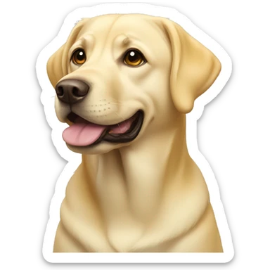 yellow lab sticker