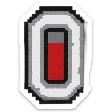 Pixel art Ohio state logo sticker