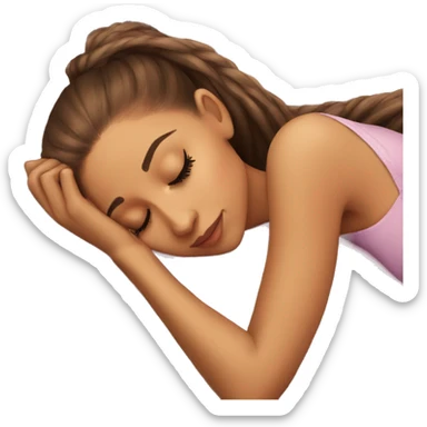 Ariana Grande sleeping sticker