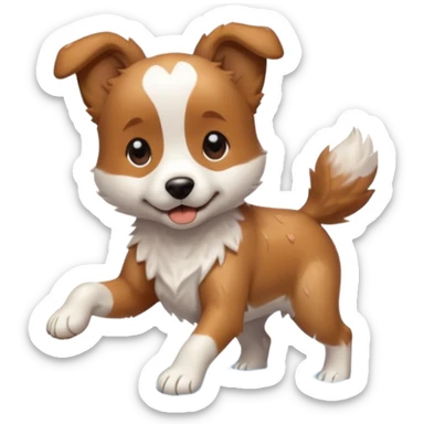 dog shaking off water, like a blur of fur sticker